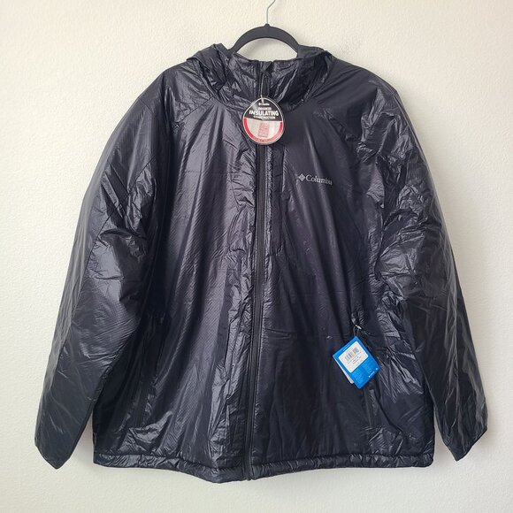 Columbia Arch Rock Double Wall Elite Hooded Jacket WS8718-010 Size 3X Black - Picture 1 of 6